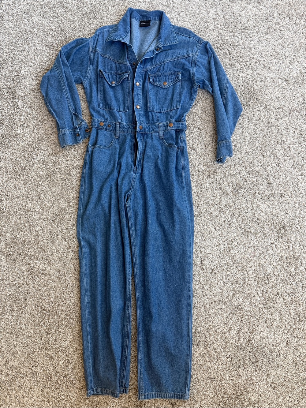 Denim Blue Women's Jumpsuit - Classic One-Piece Romper